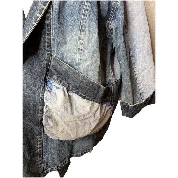 Pilcro and Letterpress Jadira Jacket Robe Chore Work Lounge Kimono Drape MEDIUM - Picture 5 of 6